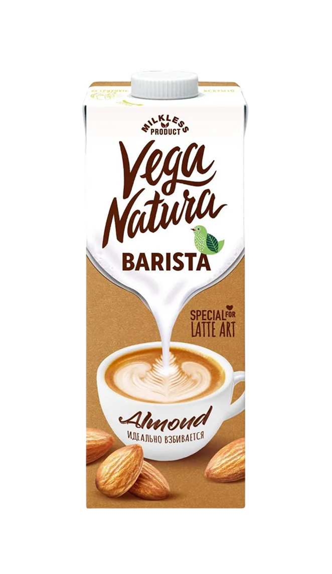 Растительное Миндальное молоко Vega Natura BARISTA Almond 1,2%, 1л