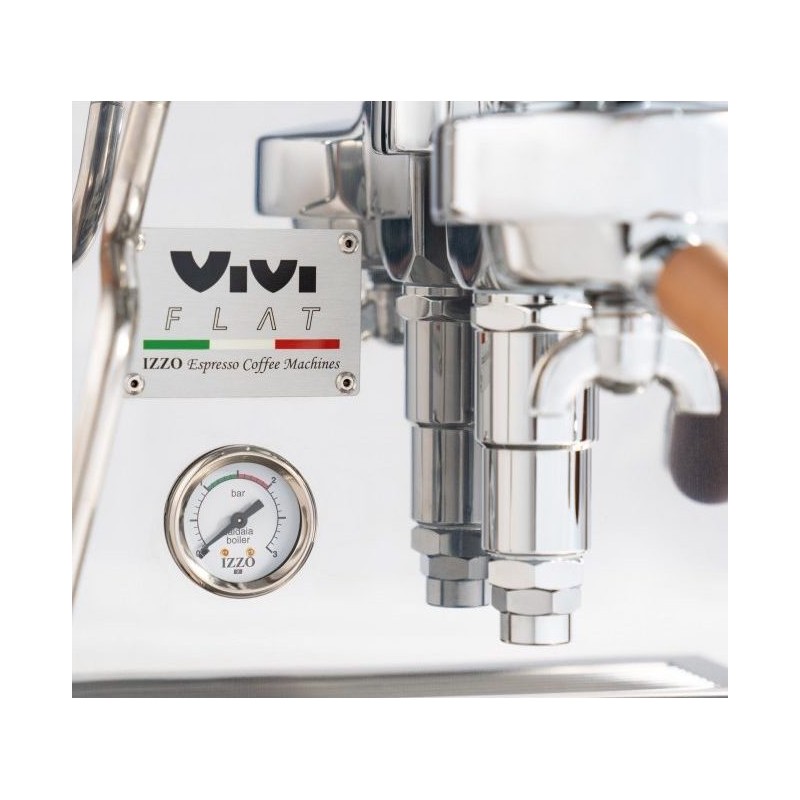 Кофеварка рожковая IZZO Vivi Flat Joystick Стальной (без стимера)