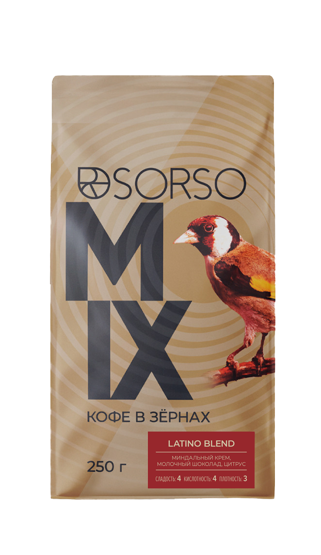 Кофе SORSO Blend Latino  250 гр. (В зернах)
