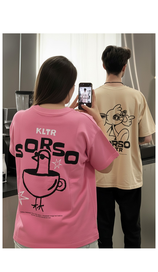 Футболка SORSO розовая