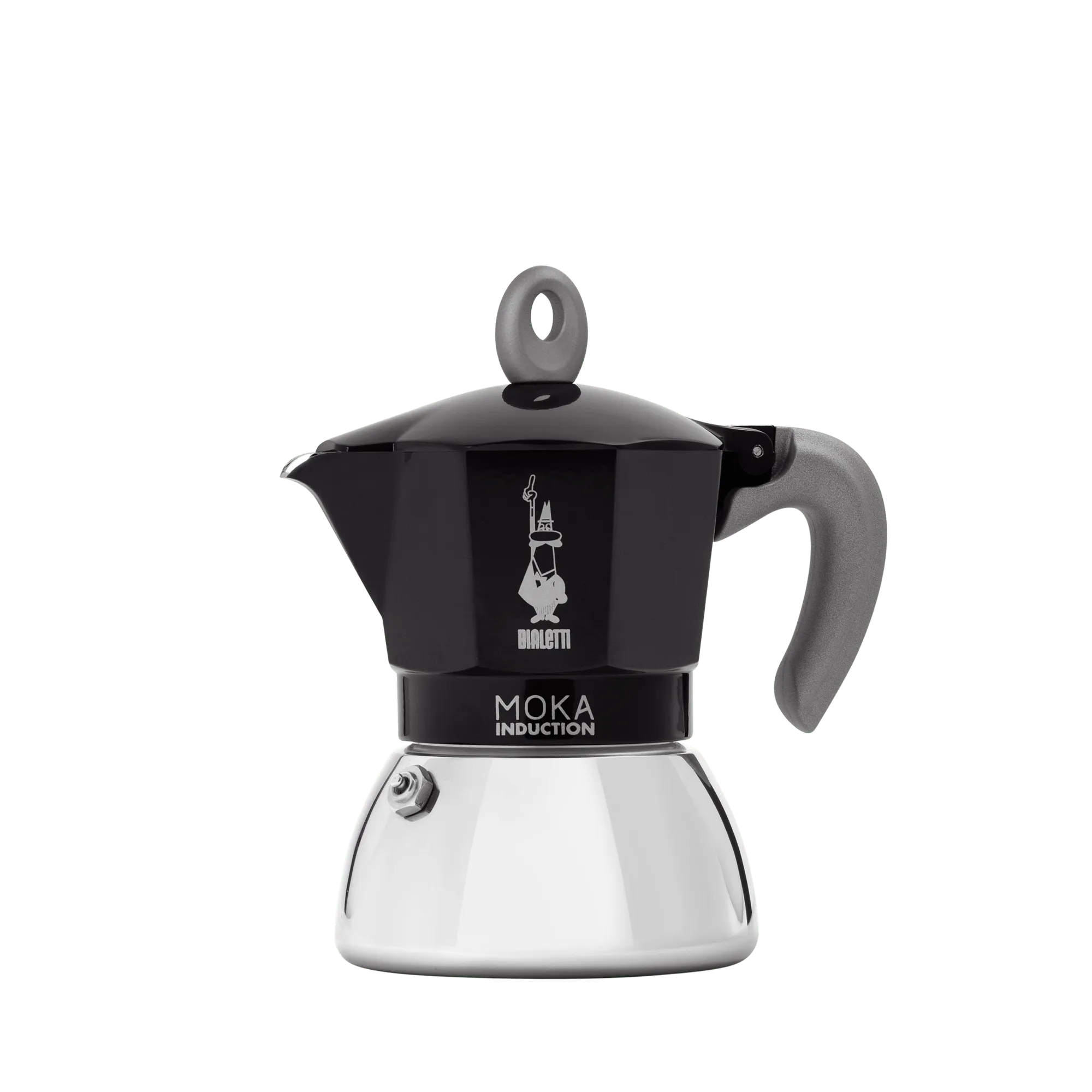 Гейзерная кофеварка Moka Induction черная, 150 мл на 4 порции