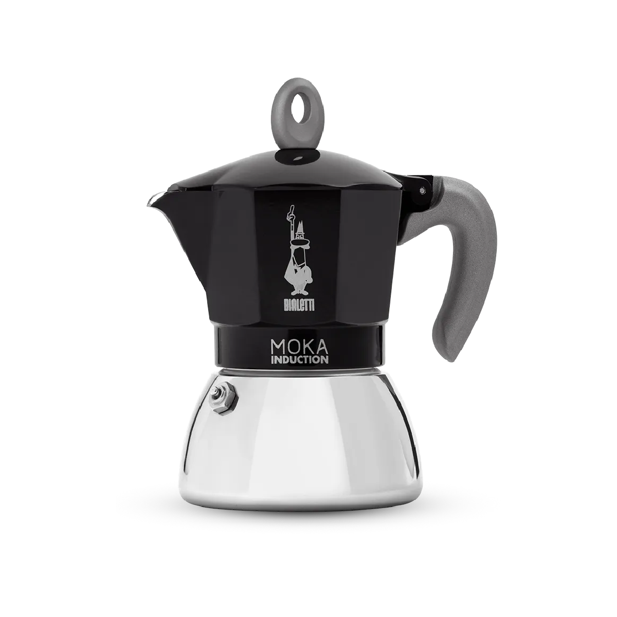 Гейзерная кофеварка Bialetti Moka Induction черная, 80мл