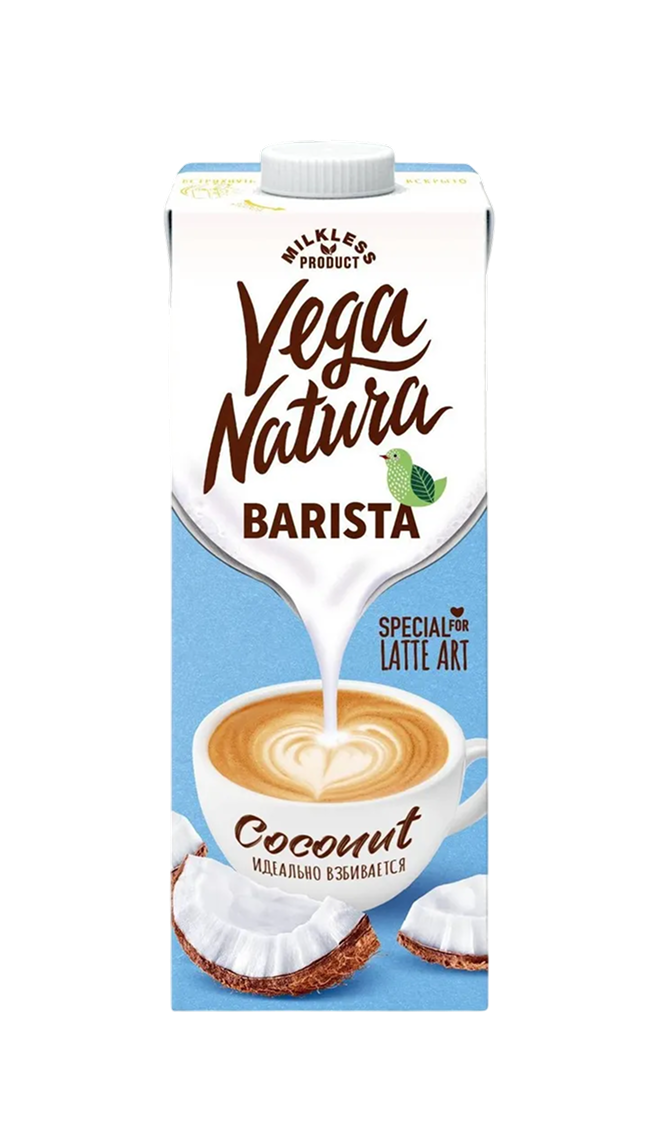 Растительное Кокосовое молоко Vega Natura BARISTA Coconut 1,2%, 1л